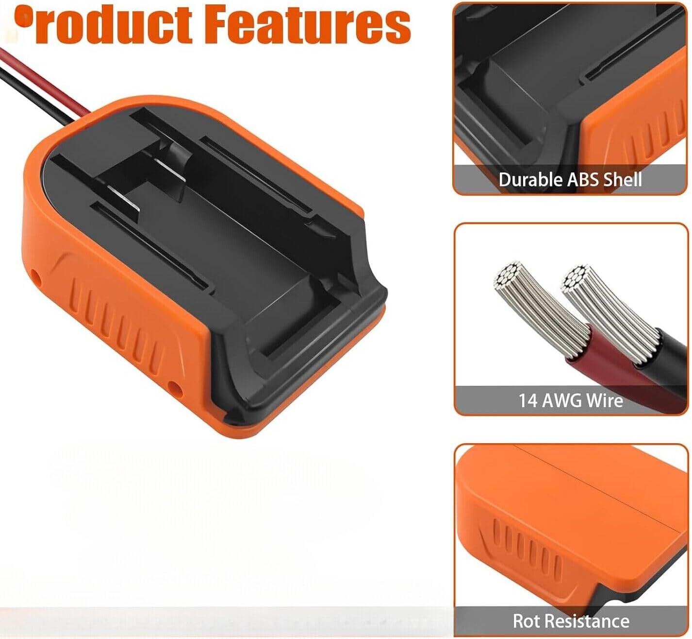 300W Power Inverter for Black & Decker Battery DC 20V to AC 120V Power Station