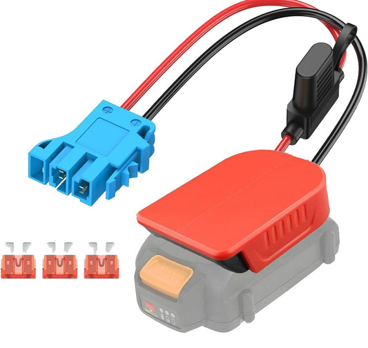 For Power Wheels Adapter for Worx 20V 6PIN Battery Converter Kit with Fuse and Wire Harness Connector 12AWG Wire for Peg-Perego DIY Rc Toys and Ride On Truck