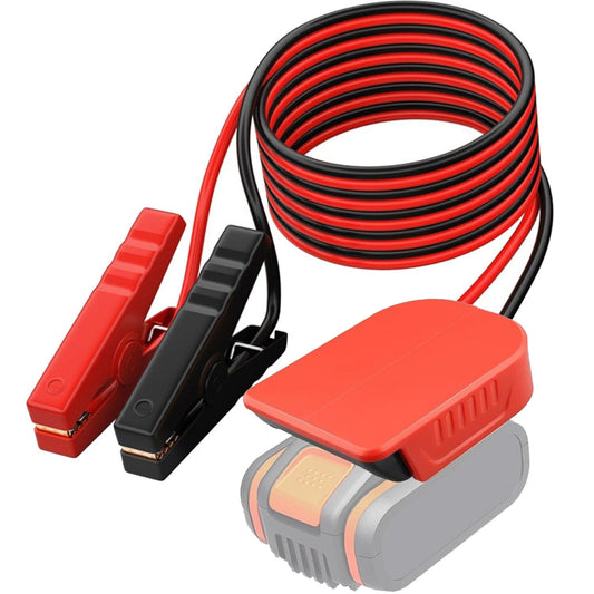 Jumper Cables with Adapter for Worx 20V 4PIN Battery 6FT 12AWG Jumper Starter Automotive Booster Cables Power for Car Jump Starting Using Tool