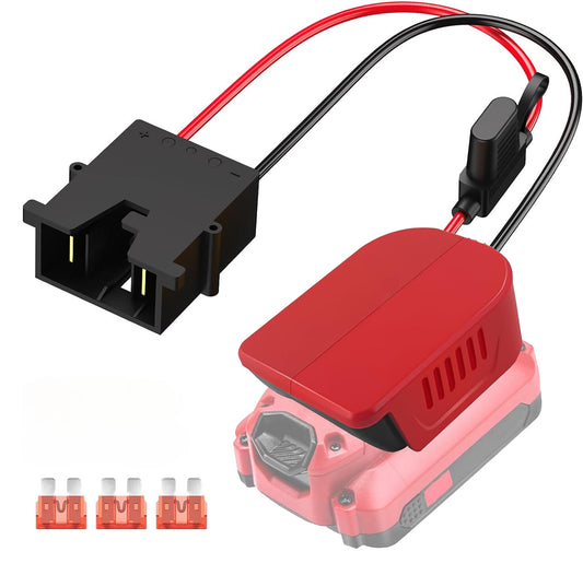 For Power Wheels Adapter for Craftsman 20V Battery Converter Kit with Fuse and Wire Harness Connector 12AWG Wire for Fisher-Price DIY Rc Toys and Ride On Truck