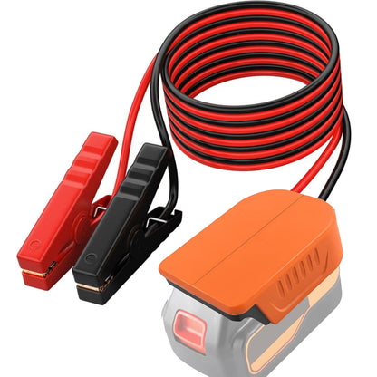 Jumper Cables with Adapter for Black&Decker 20V Battery 6FT 12AWG Jumper Starter Automotive Booster Cables Power for Car Jump Starting Using Tool