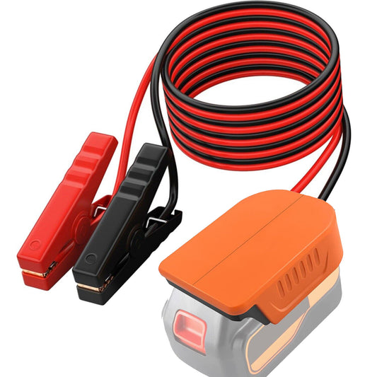 Jumper Cables with Adapter for Black&Decker 20V Battery 6FT 12AWG Jumper Starter Automotive Booster Cables Power for Car Jump Starting Using Tool