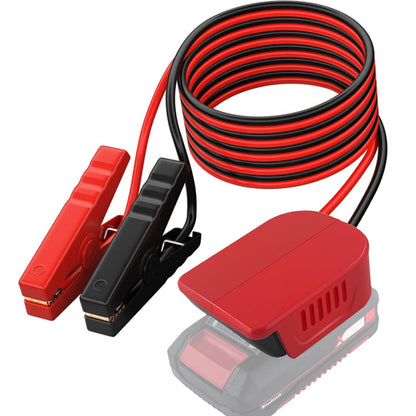 Jumper Cables with Adapter for Einhell 18V Battery 6FT 12AWG Jumper Starter Automotive Booster Cables Power for Car Jump Starting Using Tool