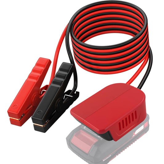 Jumper Cables with Adapter for Einhell 18V Battery 6FT 12AWG Jumper Starter Automotive Booster Cables Power for Car Jump Starting Using Tool
