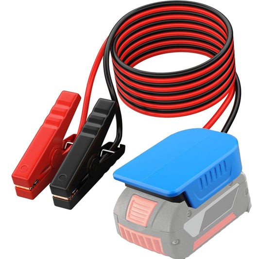 Jumper Cables with Adapter for Bosch 18V GBA Battery 6FT 12AWG Jumper Starter Automotive Booster Cables Power for Car Jump Starting Using Tool