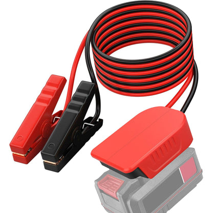Jumper Cables with Adapter For Bauer 20V Battery 6FT 12AWG Jumper Starter Automotive Booster Cables Power for Car Jump Starting Using Tool