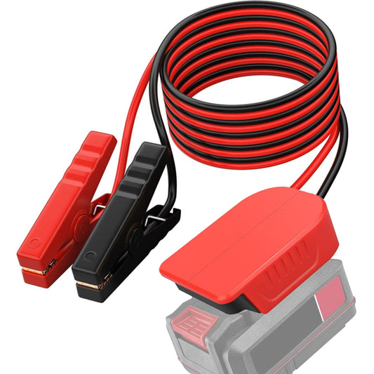Jumper Cables with Adapter For Bauer 20V Battery 6FT 12AWG Jumper Starter Automotive Booster Cables Power for Car Jump Starting Using Tool