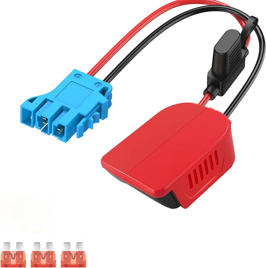 For Power Wheels Adapter for Einhell 18V Battery Converter Kit with Fuse and Wire Harness Connector 12AWG Wire for Peg-Perego DIY Rc Toys and Ride On Truck