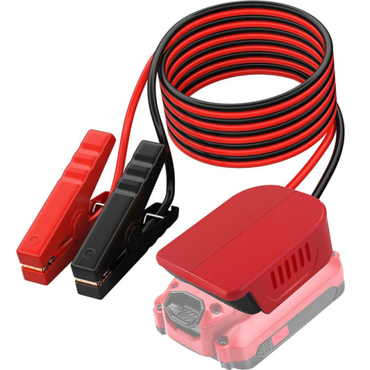 Jumper Cables with Adapter for Craftsman 20V Battery 6FT 12AWG Jumper Starter Automotive Booster Cables Power for Car Jump Starting Using Tool