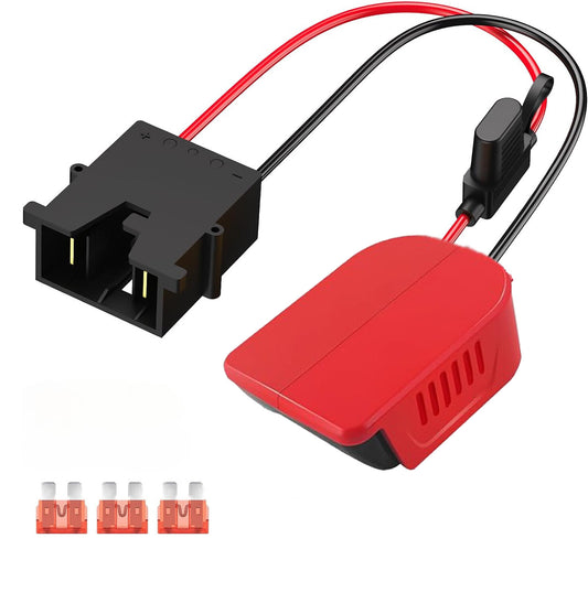 For Power Wheels Adapter for Einhell 18V Battery Converter Kit with Fuse and Wire Harness Connector 12AWG Wire for Fisher-Price DIY Rc Toys and Ride On Truck