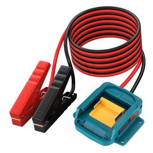 Jumper Cables with Adapter for Makita 18V Battery 6FT 12AWG Jumper Starter Automotive Booster Cables Power for Car Jump Starting Using Tool