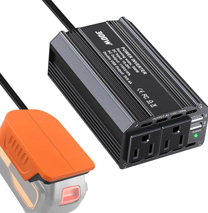 300W Power Inverter for Black & Decker Battery DC 20V to AC 120V Power Station