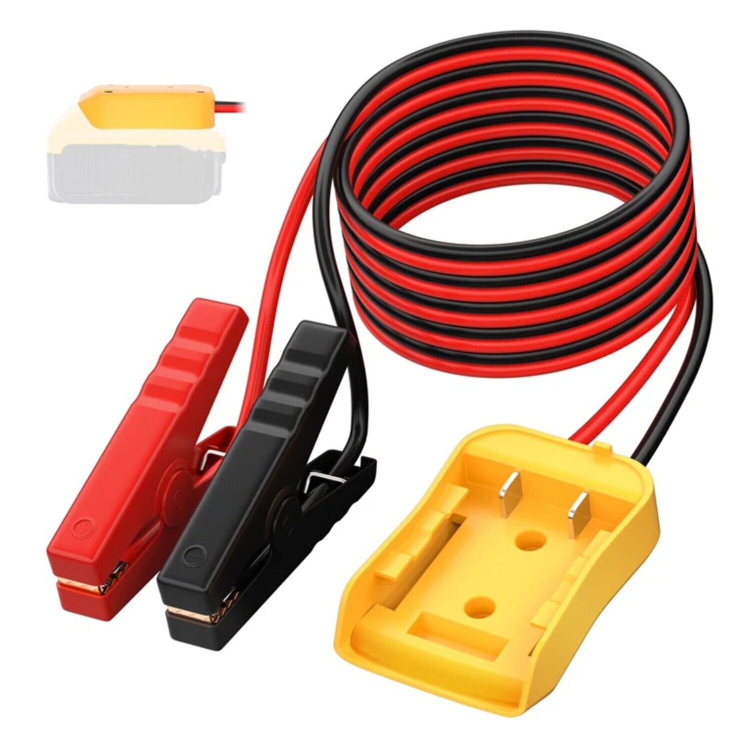 12AWG Jump Starter Adapter For Dewalt 20v 6FT Jumper Cable Car Battery Charger