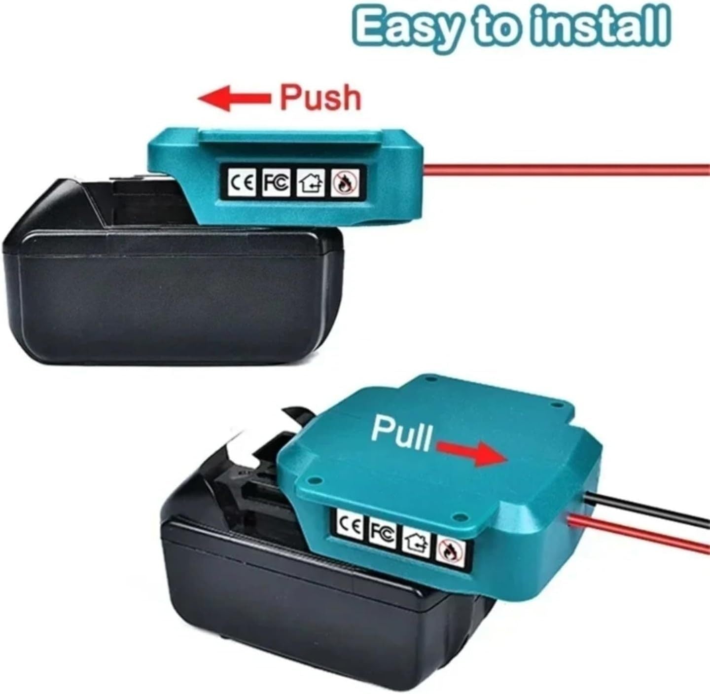 300W Power Inverter for Makita Battery DC 18V to AC 120V Portable Power Station