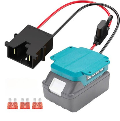 For Power Wheels Adapter for Makita 18V Battery Converter Kit with Fuse and Wire Harness Connector 12AWG Wire for Fisher-Price DIY Rc Toys and Ride On Truck