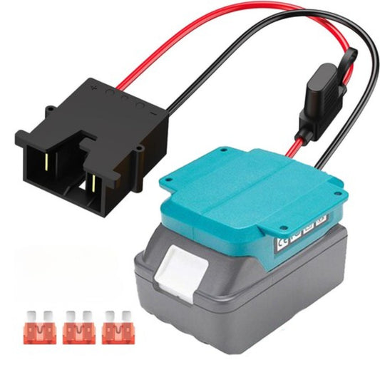 For Power Wheels Adapter for Makita 18V Battery Converter Kit with Fuse and Wire Harness Connector 12AWG Wire for Fisher-Price DIY Rc Toys and Ride On Truck