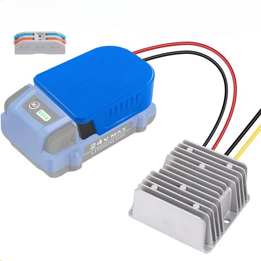 24V to 12V Step Down Converter Aadpter for Kobalt 24V Battery Voltage Converter DC Voltage Regulator 15A 180W Automatic Buck Converter Power Wheels Aadpter for DIY RC Car Toys