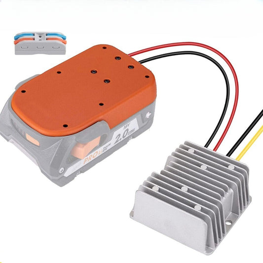 18V to 12V Step Down Converter Aadpter for Ridgid 18V Battery Voltage Converter DC Voltage Regulator 15A  180W Automatic Buck Converter Power Wheels Aadpter for DIY RC Car Toys
